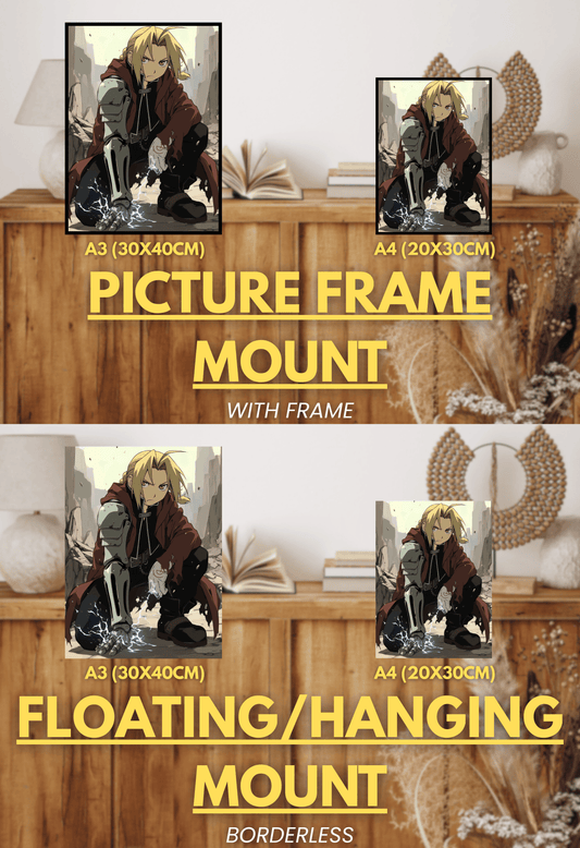 Equivalent Exchange Series - 001 (Edward-Inspired) | Premium Anime Metal Print — For True Collectors