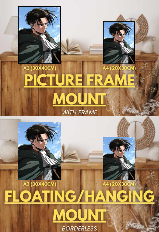 Walls of Freedom Series - 001 (Levi-Inspired)| Premium Anime Metal Print — For True Collectors